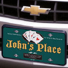 Poker Place Personalized License Plate